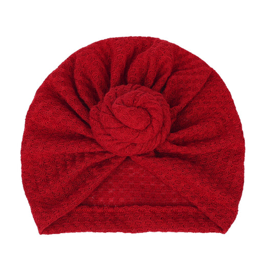 Gorro de Bebé Waffle Liso con Elástico Ajustable - Image 3