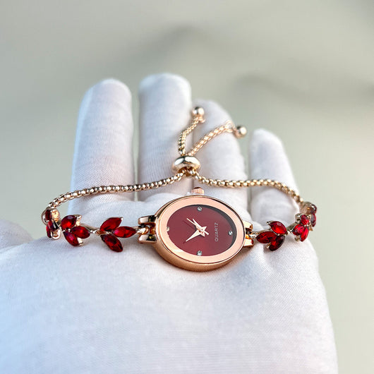 Reloj Pulsera Ovalado de Lujo Retro - Cuarzo de Alta Gama para Mujer - Image 31