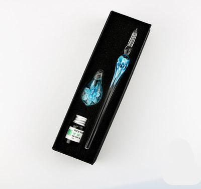 Set de Pluma Sumergible con Flor de Cristal Elegante - Image 16