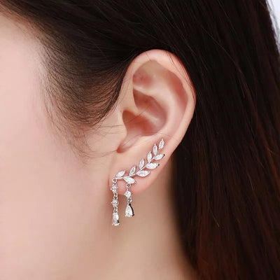 Aretes geométricos con borla larga elegante - Image 8