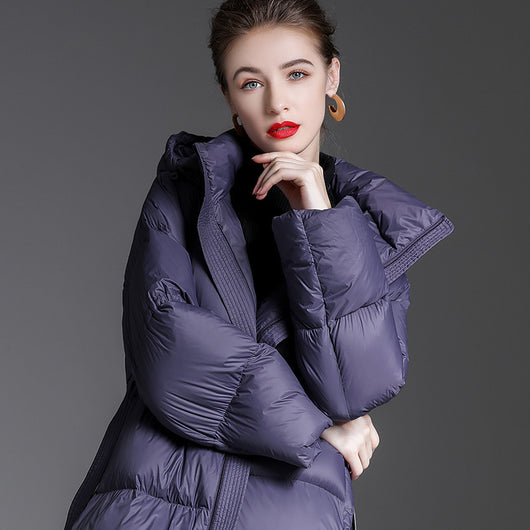 Chaqueta Acolchada Suelta con Cordones para Mujer - Image 19