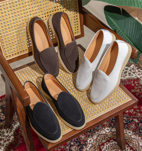 Zapatos Casuales de Ante para Hombre con Suela Gruesa de Goma