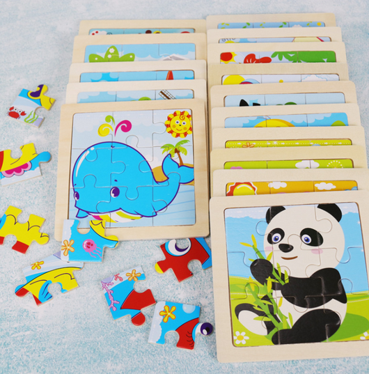Puzzle de Madera 3D Animales Infantil 9 Piezas con Diseño de Dibujos Animados - Image 44