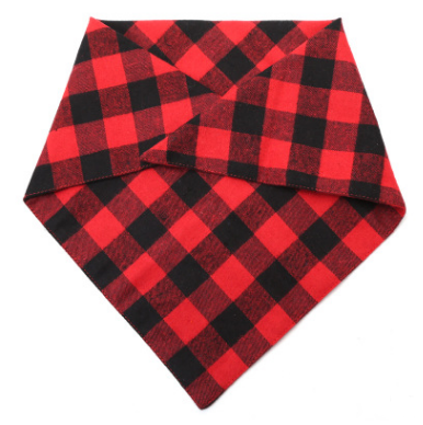 Pañuelo Triangular Cuadros para Perro - Babero Absorbente y Accesorio de Moda - Image 2