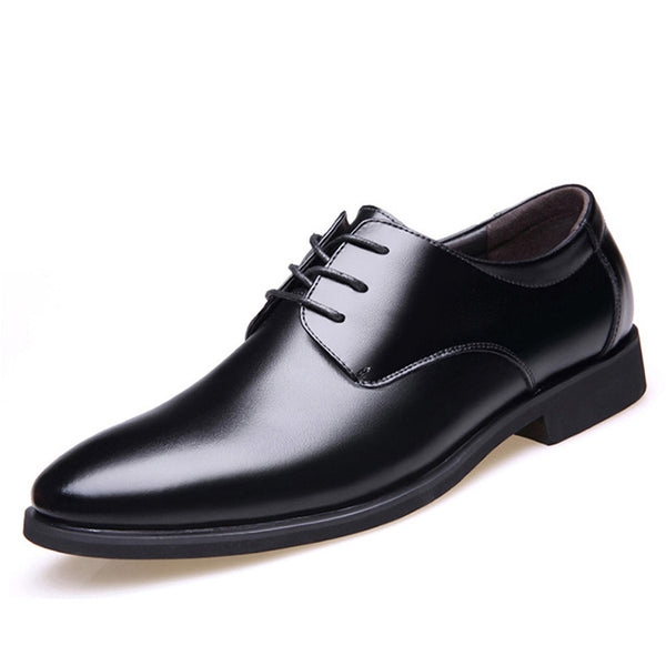 Zapatos Formales de Cuero con Punta Afilada