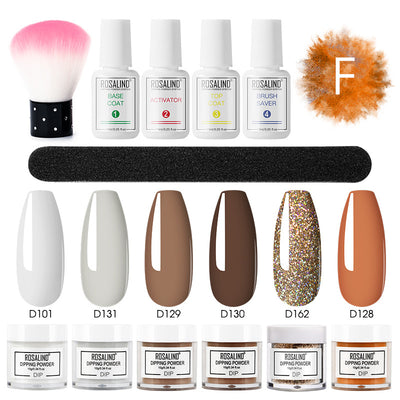 Set Completo de Polvo Hidratante sin Horneado con Brillo Francés para Uñas - Image 10