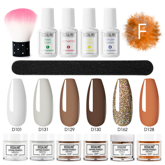 Set Completo de Polvo Hidratante sin Horneado con Brillo Francés para Uñas - Image 10