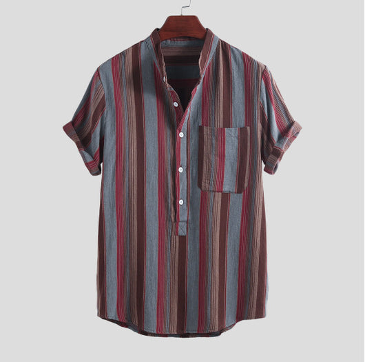 Camisa Hawaiana Estilo Explosión con Estampado de Solapa para Hombre - Image 3