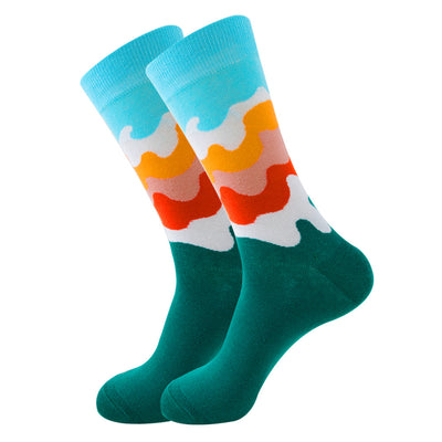 Calcetines Geométricos de Frutas para Mujer - Tendencia Urbana - Image 36