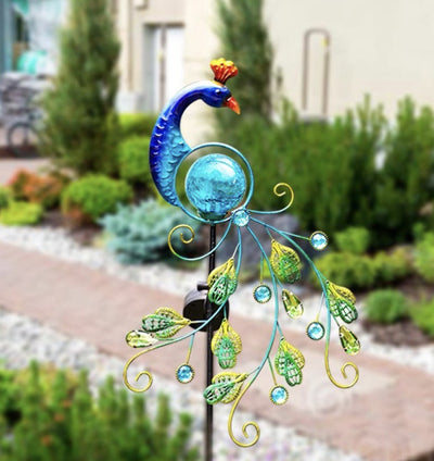 Lámpara Solar Decorativa Pavo Real para Jardín - Image 8
