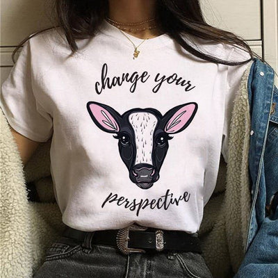 Playera Unisex con Estampado Cute de Cerdito Vegetariano - Image 11