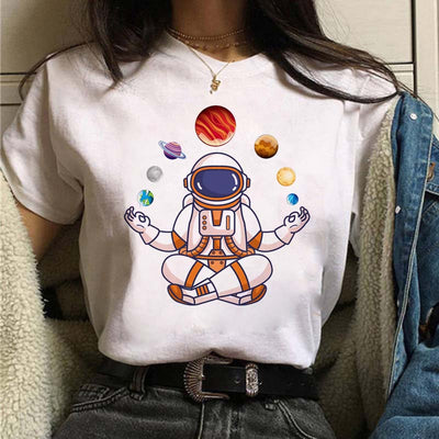 Playera Estampada de Personalidad Creativa para Estudiantes - Image 33