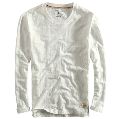Camiseta de Cuello Redondo en Algodón Slub - Image 2