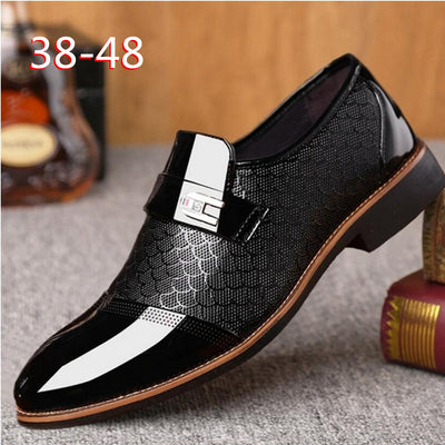 Zapatos de Cuero Grabado para Hombre - Casual y Elegante - Image 4