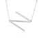 Fabulous Rose Dorado Plated Stainless Steel Initial Letter Pendant Necklace Plateado N