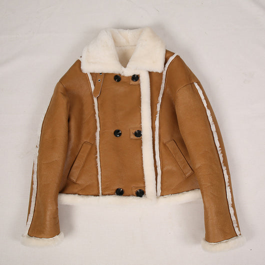 Chaqueta Elegante de Cuello Alto con Detalles de Pelaje para Mujer - Image 18