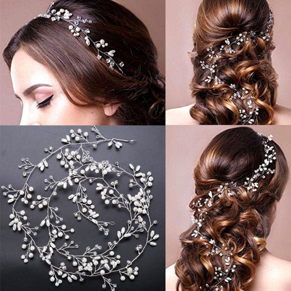 Accesorios para el Cabello de Novia con Cristales y Perlas