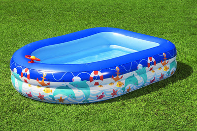 Piscina Inflable Infantil con Toldo en Forma de Barco - Image 2