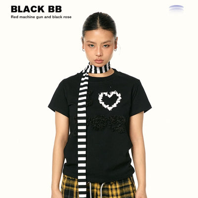 Blusa Casual de Algodón con Bordado de Amor - Image 9