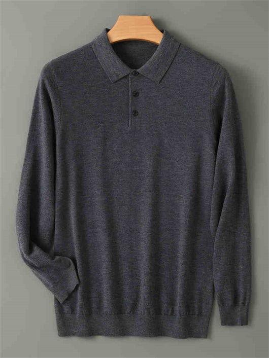 Suéter Cashmere Premium con Cuello Tipo Abrigo y Forro Térmico Grueso - Image 6