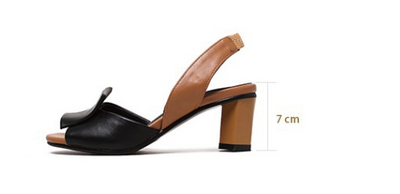 Sandalias de Tacón Bajo Punta Pez para Mujer - Image 2