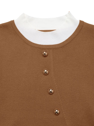 Suéter Tejido Slim Fit con Parches de Contraste de Color - Image 12