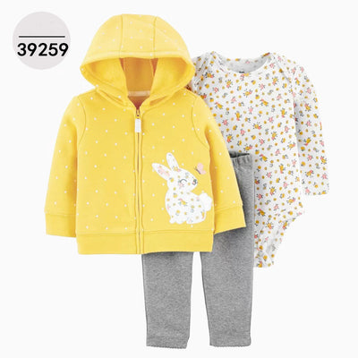 Conjunto Infantil 3 Piezas: Sudadera con Capucha, Manga Larga y Pantalón - Image 57