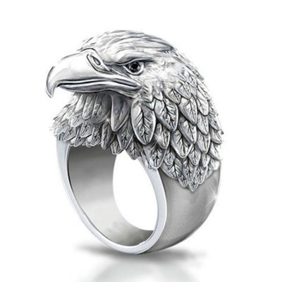 Anillo de Águila Vikingo 3D con Efecto Estereoscópico en Aleación