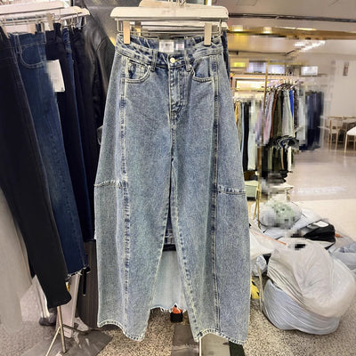 Pantalones Baggy Denim Lavado Banana Estilo Coreano - Image 5