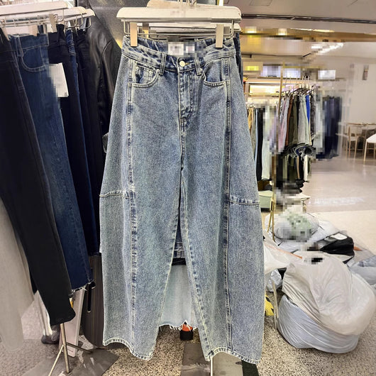 Pantalones Baggy Denim Lavado Banana Estilo Coreano - Image 5