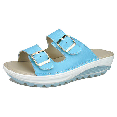 Sandalias de Cuero con Suela Gruesa y Plataforma Cómoda - Image 13