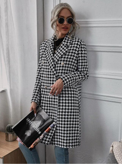 Abrigo Cuadros Clásico Doble Botonadura - Estilo Casual Invierno - Image 9