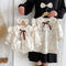 Vestido Romper para Bebé Niña con Mangas Volantes y Encaje