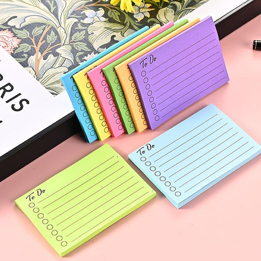 Libreta Adhesiva con Líneas para Oficina y Correcciones