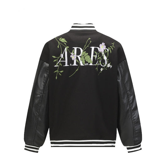 Chaqueta Retro Americana con Bordado Floral para Hombre - Image 3