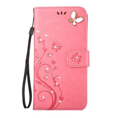 Funda para Apple con Diseño de Mariposa en Relieve y Diamantes - Image 5