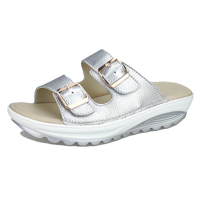 Sandalias de Cuero con Suela Gruesa y Plataforma Cómoda - Image 12