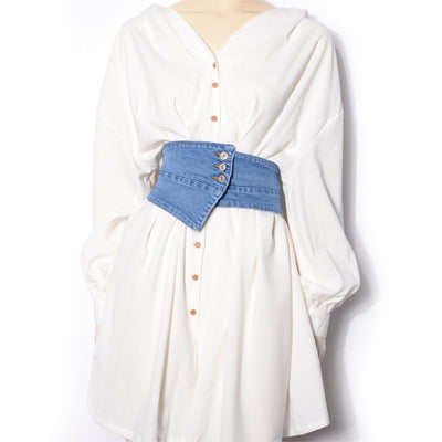 Corset de Mezclilla Elástica para Mujer - Versátil y Moldeable - Image 10