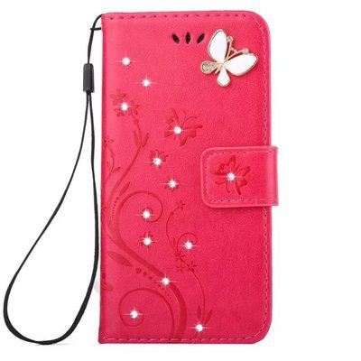 Funda para Apple con Diseño de Mariposa en Relieve y Diamantes - Image 4