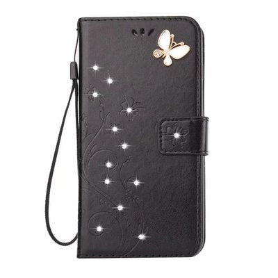 Funda para Apple con Diseño de Mariposa en Relieve y Diamantes - Image 13
