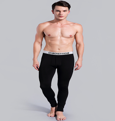Pantalones Térmicos Ajustados para Hombre - Leggings de Algodón con Forro Polar