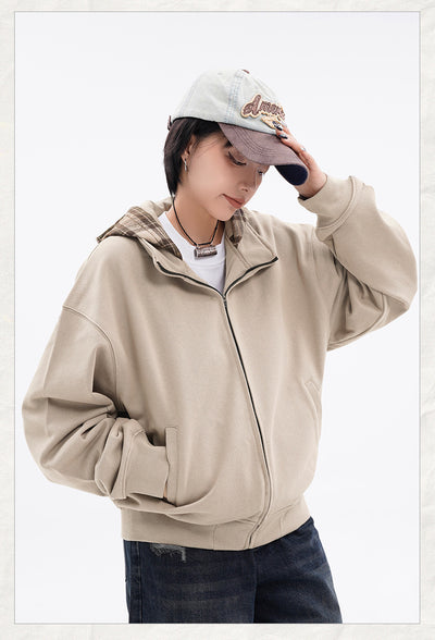 Sudadera con Capucha de Franela a Cuadros para Mujer - Image 19