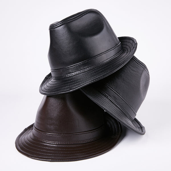 Gorro de Piel de Oveja Auténtica para Hombre - Estilo Retro Clásico