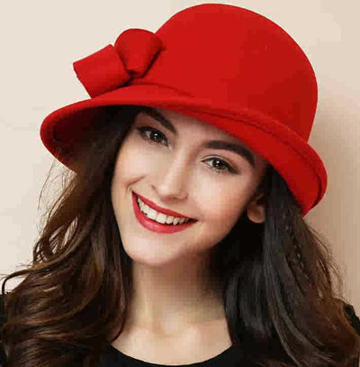 Sombrero Pescador de Lana con Gran Moño y Ala Redondeada - Image 11