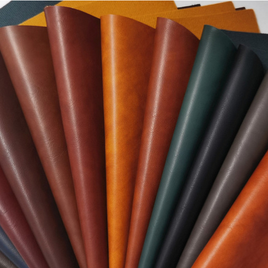 Funda de Cuero Reciclado PU con Diseño Embosado de Dos Colores