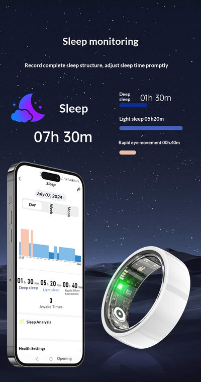 Anillo Inteligente de Monitoreo de Salud - Sueño, Frecuencia Cardíaca y Oxígeno - Image 31