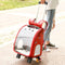Mochila Transportadora Transparente Plegable para Perros Pequeños con Bolsillo Pañales