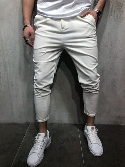 Pantalones Rectos Lisos Todo Combinable - Image 9