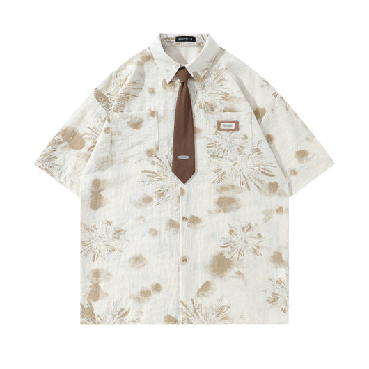 Camisa Tie-Dye Camuflaje con Tinta Splash para Hombre - Image 4