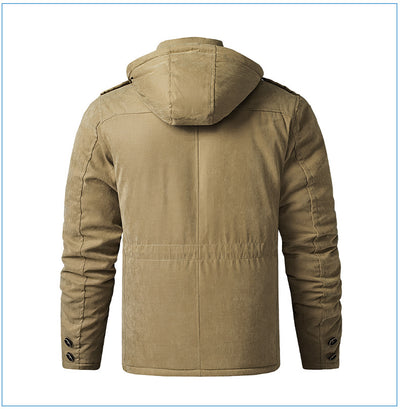 Abrigo de Algodón Acolchado Talla Grande para Hombre - Image 26